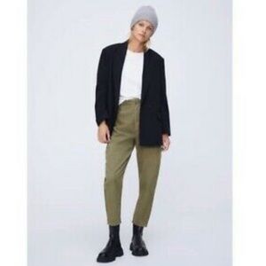 Zara Corduroy Baggy Paperbag Trousers